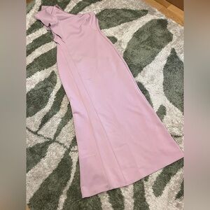 Black Halo Mabel Gown Light Pink / Purple - One Shoulder Sheath Dress